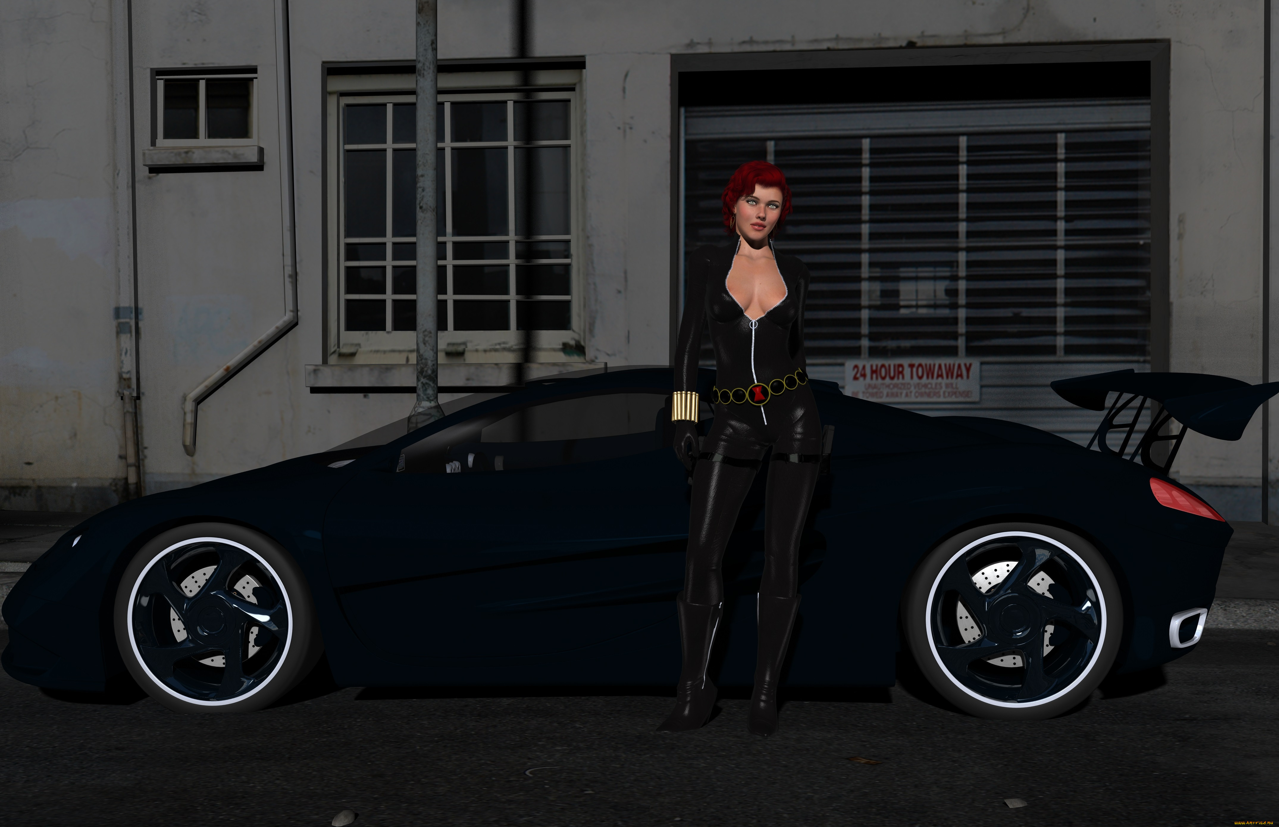 , 3d car&girl, , , , 